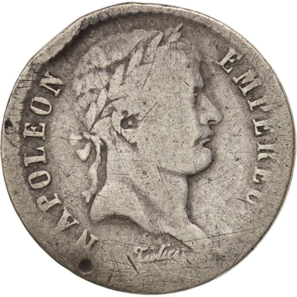 Frankreich, Napoléon I, 1/2 Franc, 1813, Limoges, VG(8-10), Silver, KM:691.7