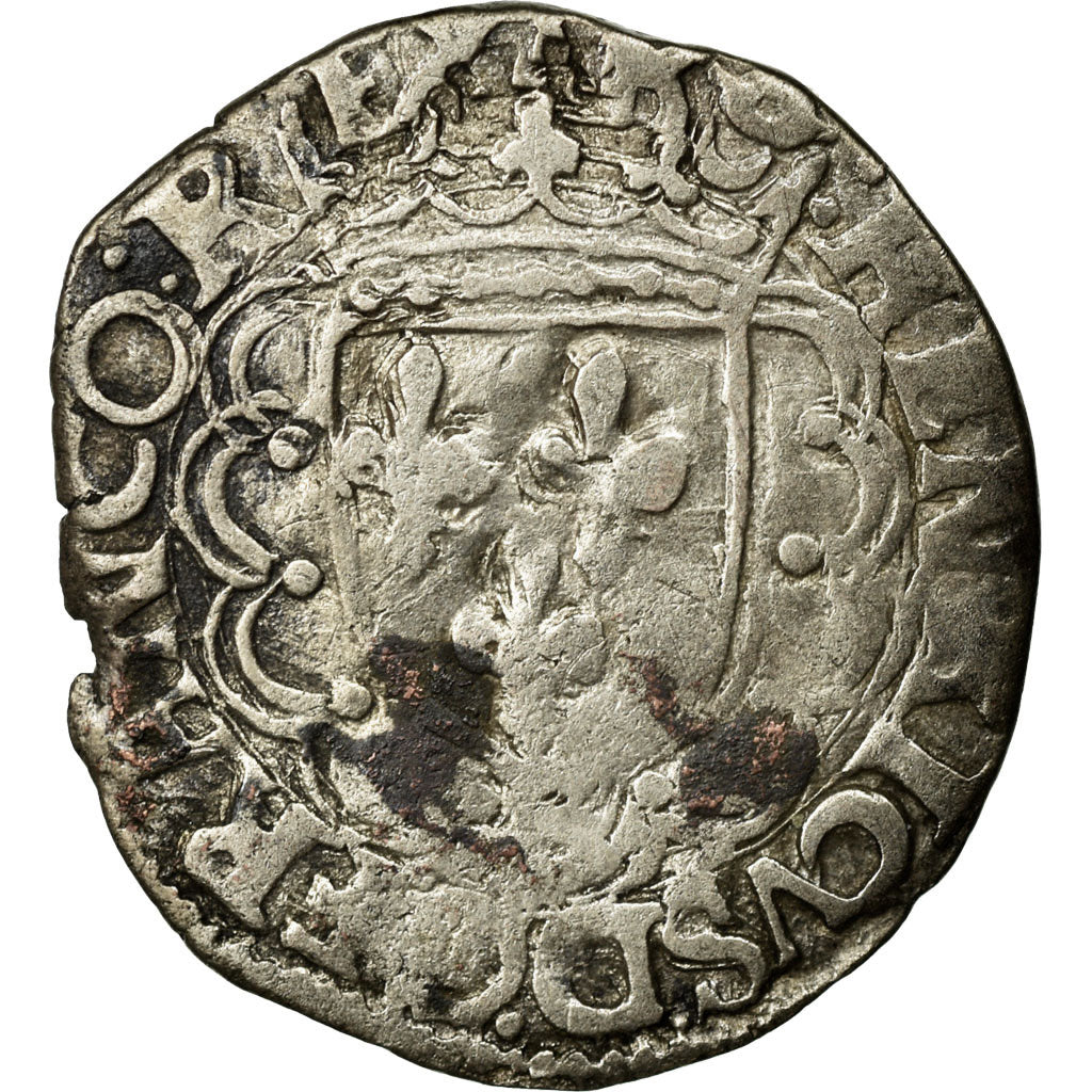 Coin, France, Douzain, Undated, Bordeaux, F(12-15), Billon, Sombart:4376