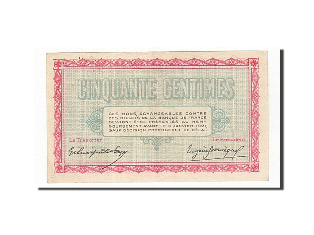 France, Belfort, 50 Centimes, 1916, SUP+, Pirot:23-17