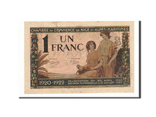 France, Nice, 1 Franc, 1920, AU(55-58), Pirot:91-11
