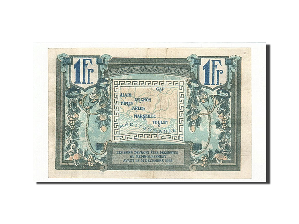 France, Marseille, 1 Franc, AU(55-58), Pirot:102-8