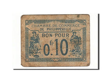 Algeria, Philippeville, 10 Centimes, 1915, 1915-10-07, VF(30-35), Pirot:142-13
