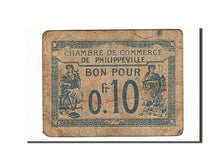 Algeria, Philippeville, 10 Centimes, 1915, 1915-10-07, TB+, Pirot:142-13