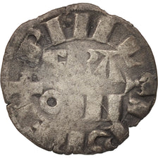 France, Philippe II, Denier parisis, Arras, VF(20-25), Silver, Duplessy:166