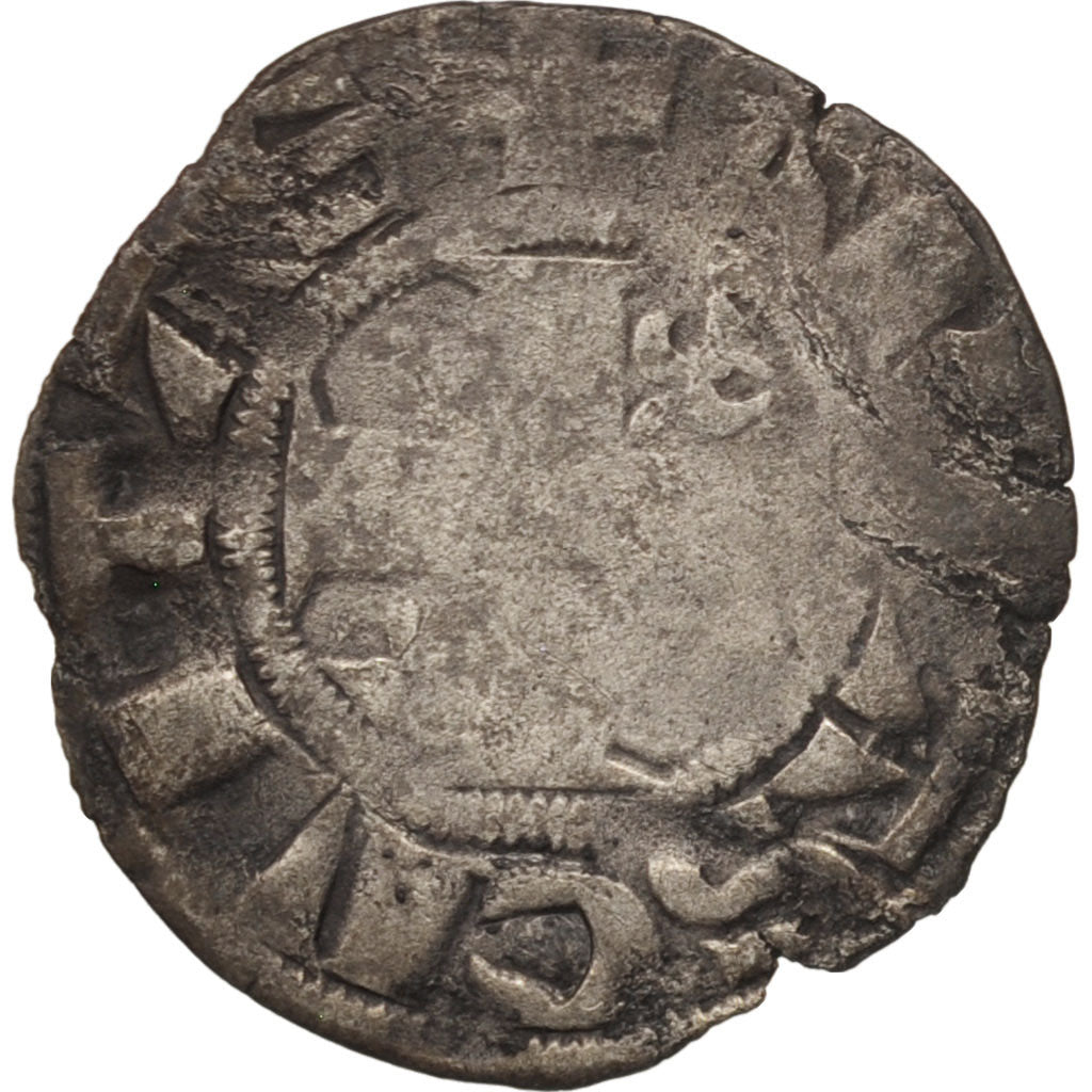 France, Philippe II, Denier parisis, Arras, VF(20-25), Silver, Duplessy:166