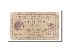 Algeria, 1 Franc, 1914, 1914-09-03, MB