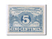 Banknote, Pirot:94-1, 5 Centimes, France, AU(50-53), Lille