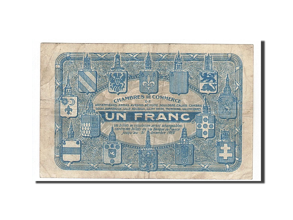 Banknote, Pirot:94-5, 1 Franc, France, EF(40-45), Lille
