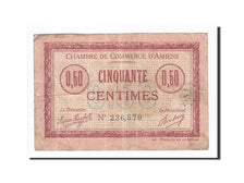 Billete, 50 Centimes, Pirot:7-14, 1915, Francia, BC, Amiens