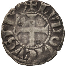 France, Louis VIII, Denier Tournois, EF(40-45), Silver, Duplessy:187