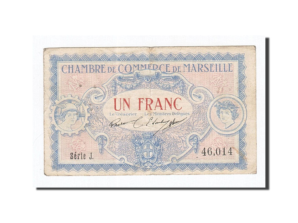 Francia, Marseille, 1 Franc, 1917, BB, Pirot:79-64