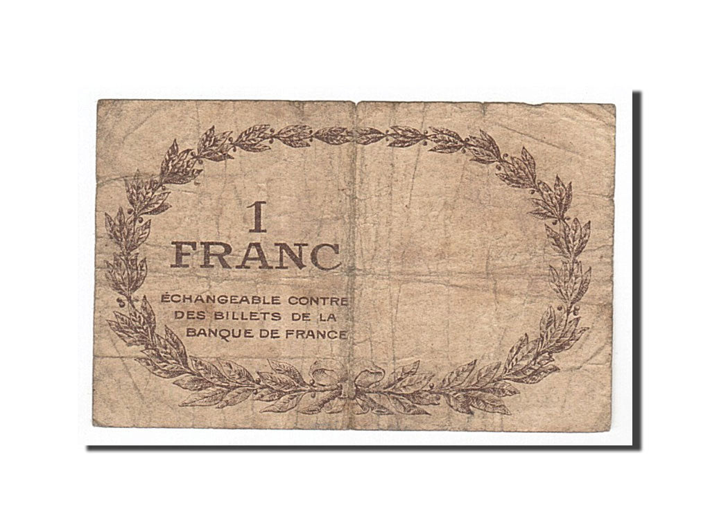 Banknote, Pirot:100-29, 1 Franc, 1919, France, VF(20-25), Perpignan