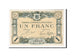 Banknote, Pirot:9-11, 1 Franc, 1915, France, AU(50-53), Angoulême