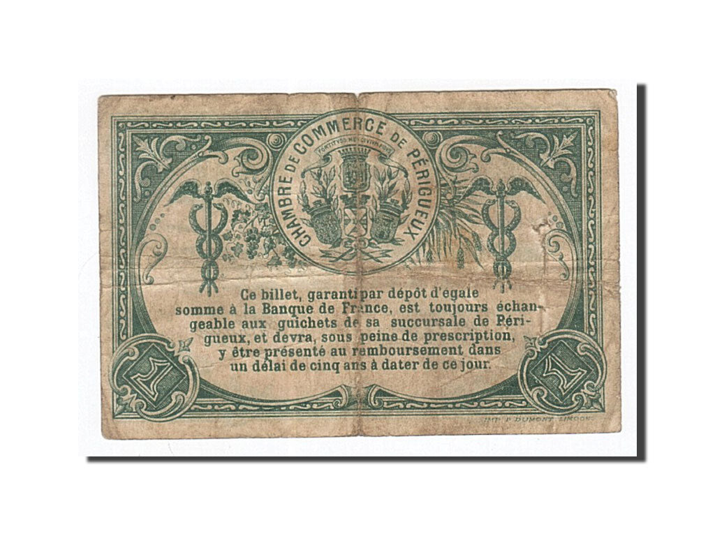 France, Perigueux, 1 Franc, 1914, TTB, Pirot:98-8