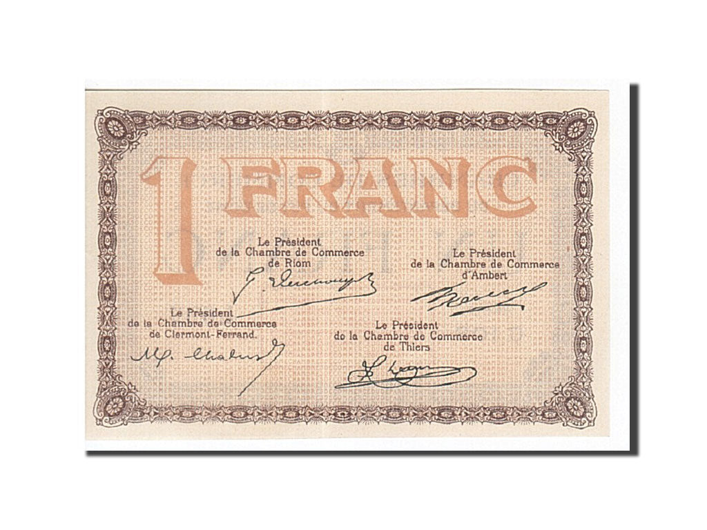 France, Clermont-Ferrand, 1 Franc, UNC(65-70), Pirot:103-16