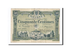 Banknote, Pirot:90-18, 50 Centimes, 1920, France, AU(50-53), Nevers