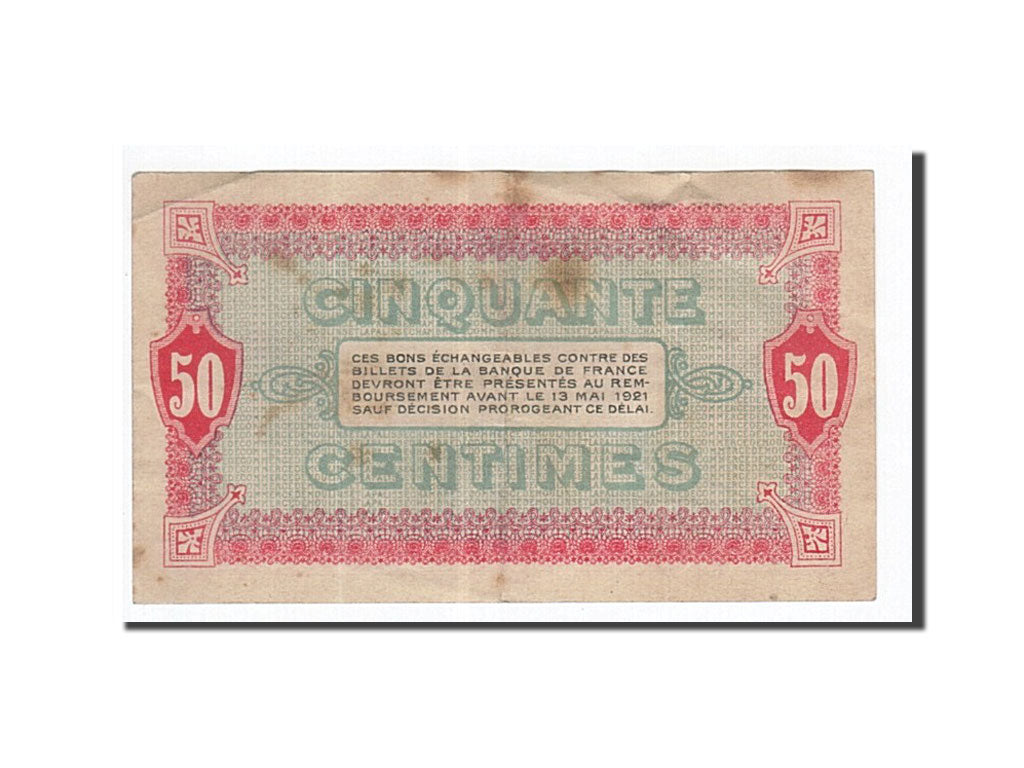Billet, France, Moulins et Lapalisse, 50 Centimes, 1916, TTB, Pirot:86-1