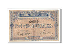 Billet, France, Limoges, 50 Centimes, 1914, TTB, Pirot:73-1