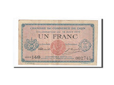 Banknote, Pirot:77-1, 1 Franc, 1914, France, EF(40-45), Lyon