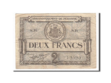 Banknote, Pirot:99-3, 2 Francs, 1920, France, EF(40-45), Peronne
