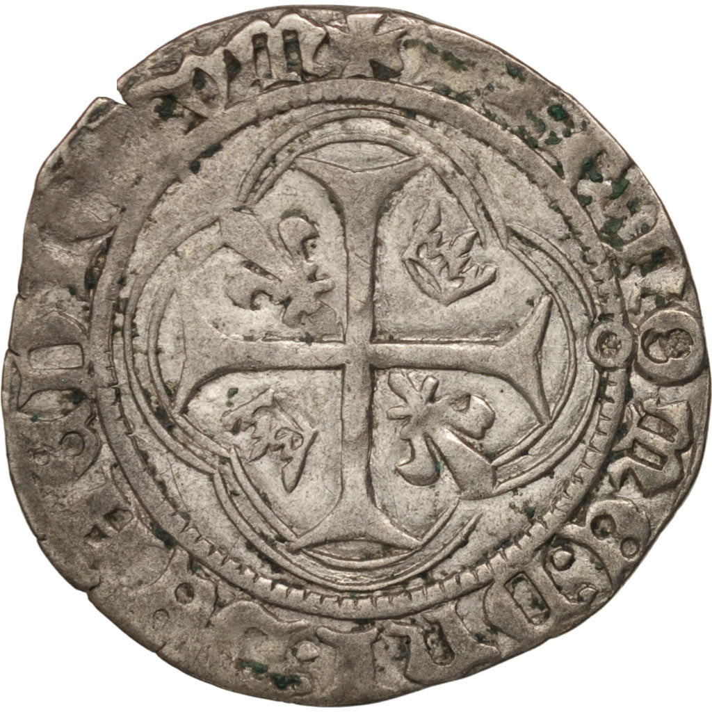 Francia, Blanc à la couronne, Undated, Toulouse, MB+, Biglione, Duplessy:519
