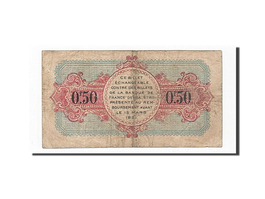 Billet, France, Annecy, 50 Centimes, 1917, TB, Pirot:10-9