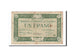 Billete, 1 Franc, Pirot:108-9, 1915, Francia, BC+, Rodez