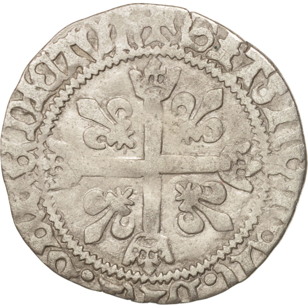 France, Karolus ou Dizain, Toulouse, TB+, Billon, Duplessy:593
