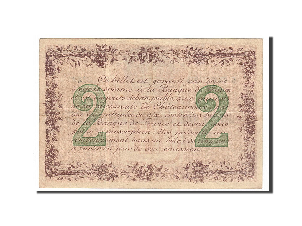 Billet, France, Chateauroux, 2 Francs, 1915, SUP, Pirot:46-4