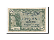 Banknote, Pirot:46-28, 50 Centimes, 1922, France, EF(40-45), Chateauroux