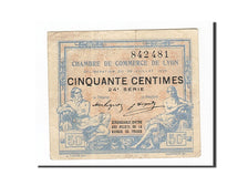 Banknote, Pirot:77-22, 50 Centimes, 1920, France, EF(40-45), Lyon