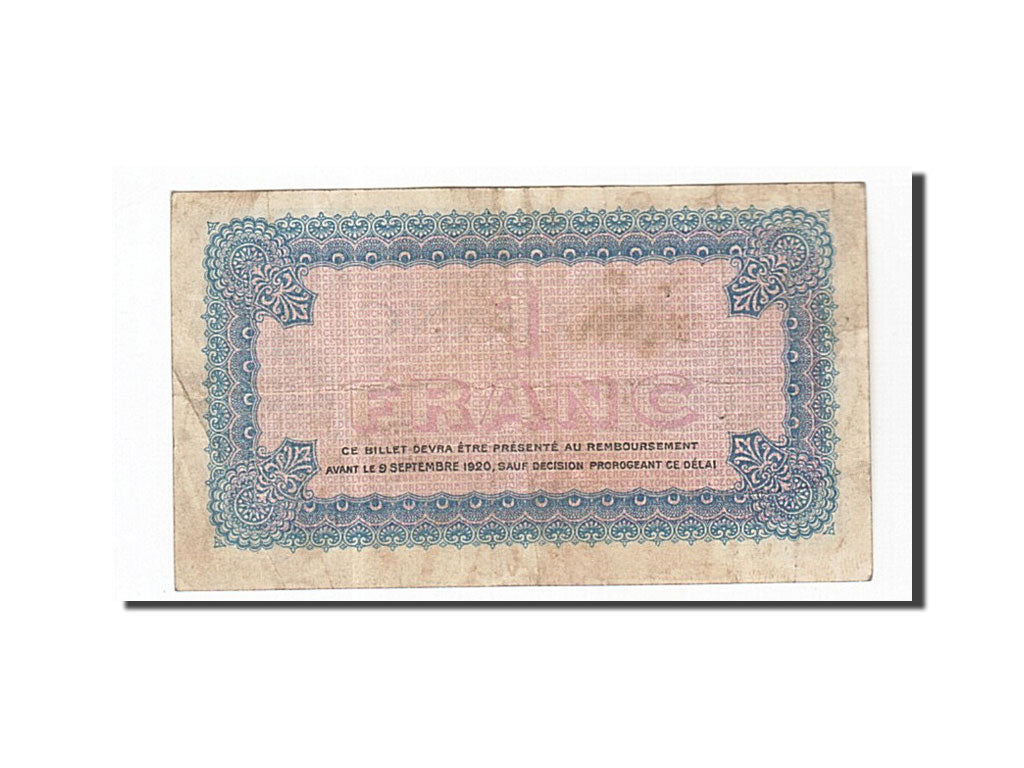 Banknote, Pirot:77-6, 1 Franc, 1915, France, VF(30-35), Lyon