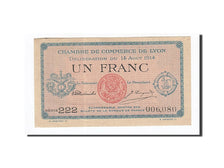 Geldschein, Frankreich, Lyon, 1 Franc, 1914, UNZ-, Pirot:77-1