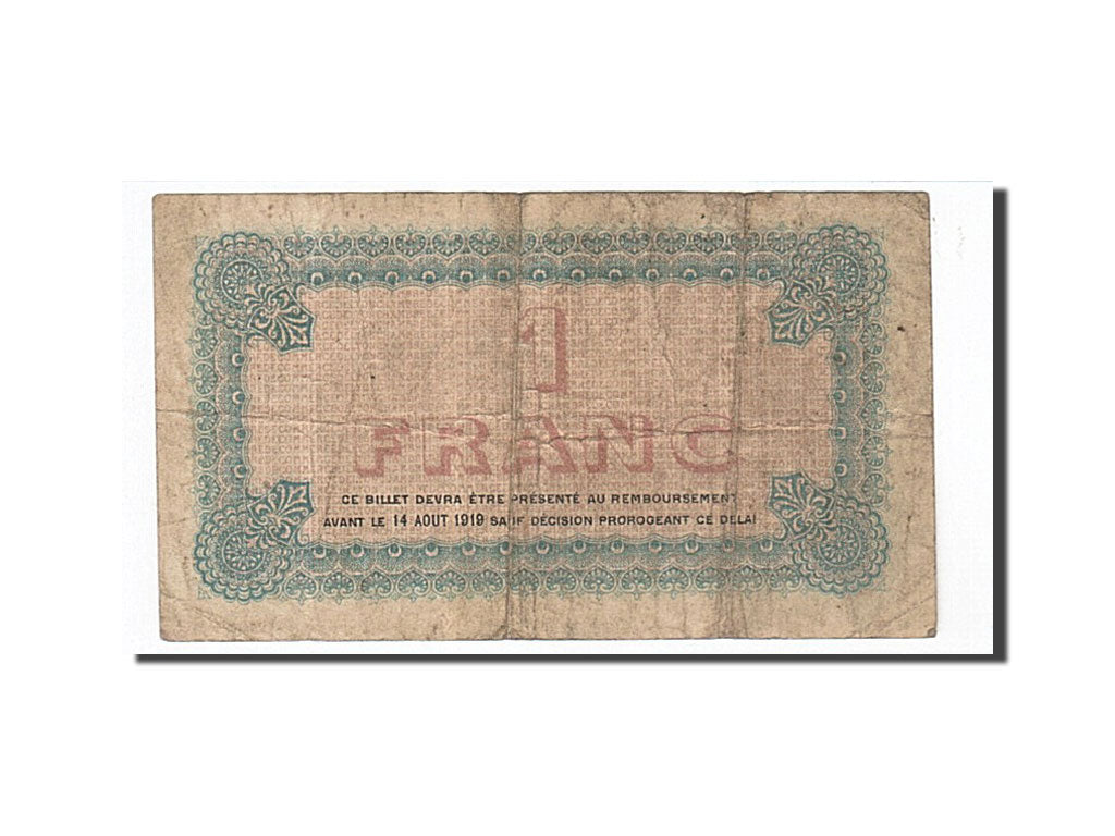 France, Lyon, 1 Franc, 1914, VF(30-35), Pirot:77-1