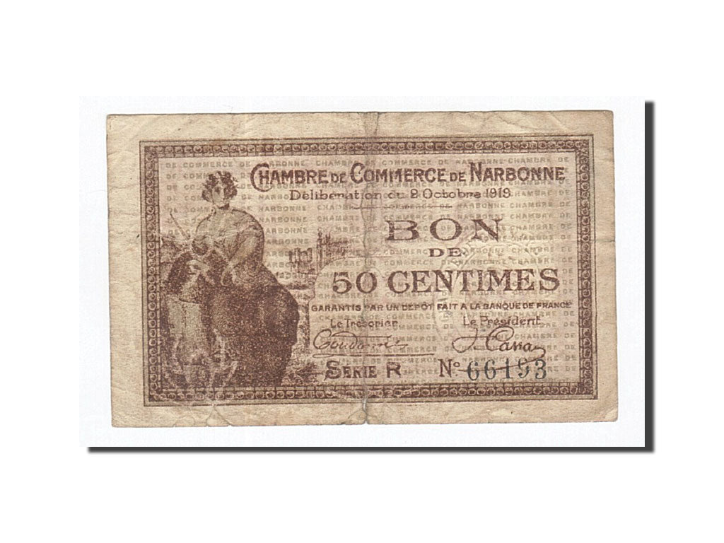 Billet, France, Bayonne, 50 Centimes, 1919, TB+, Pirot:89-17