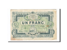 Banknote, Pirot:30-26, 1 Franc, 1920, France, EF(40-45), Bordeaux