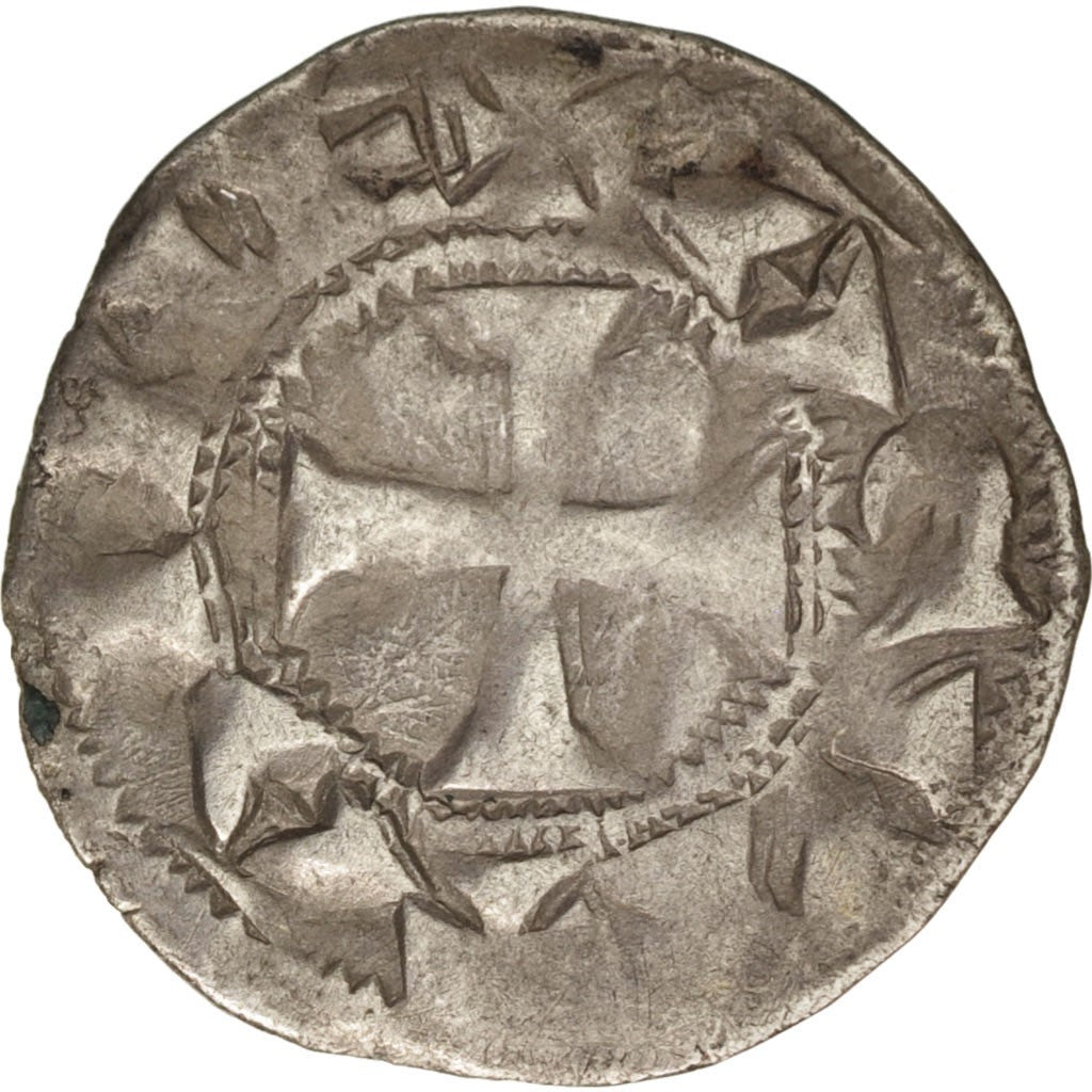 France, Aquitaine, Richard, Denarius, EF(40-45), Silver, Boudeau:471