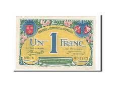 Billet, France, Grenoble, 1 Franc, 1917, NEUF, Pirot:63-20