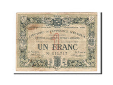 Banknote, Pirot:57-12, 1 Franc, 1917, France, VF(20-25), Evreux