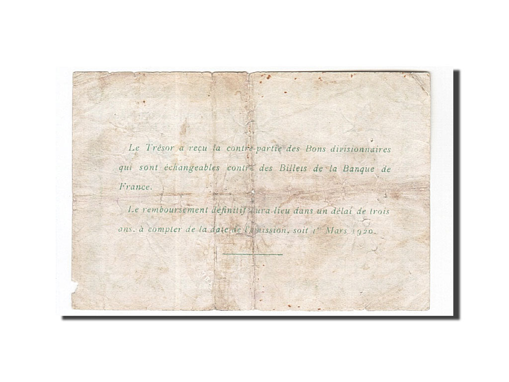 Banknote, Pirot:55-15, 50 Centimes, 1920, France, VF(30-35), Elbeuf