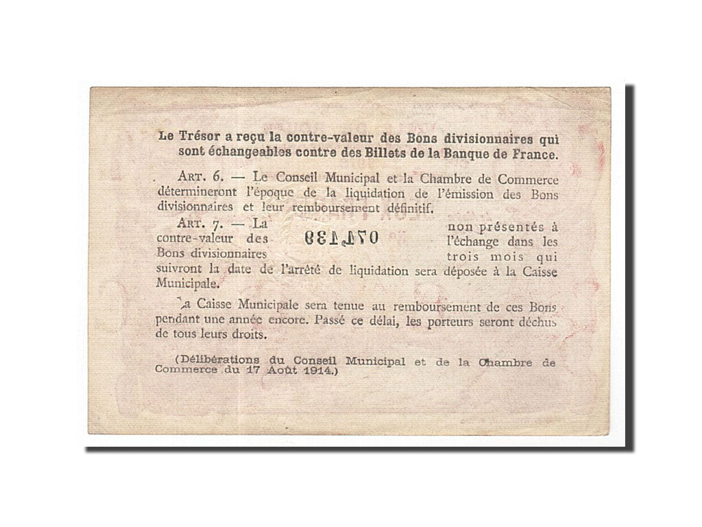 Billet, France, Rouen, 2 Francs, TTB+, Pirot:110-41