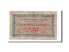 Banknote, Pirot:63-1, 50 Centimes, 1916, France, VF(20-25), Grenoble