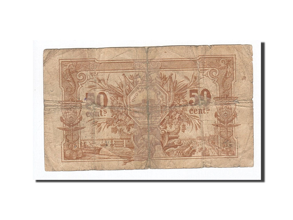 Banknote, Pirot:30-1, 50 Centimes, 1914, France, VG(8-10), Bordeaux