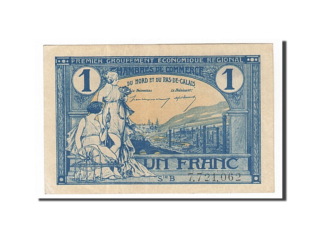 Banknote, Pirot:94-7, 1 Franc, France, UNC(63), Lille