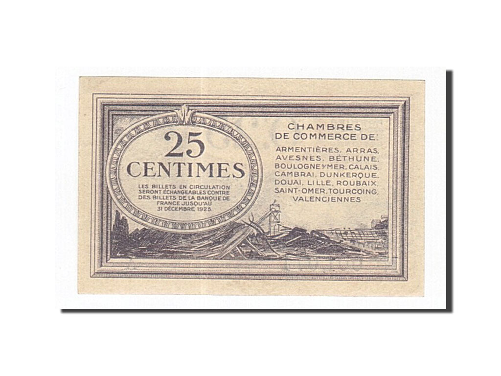 France, Lille, 25 Centimes, SPL, Pirot:94-3