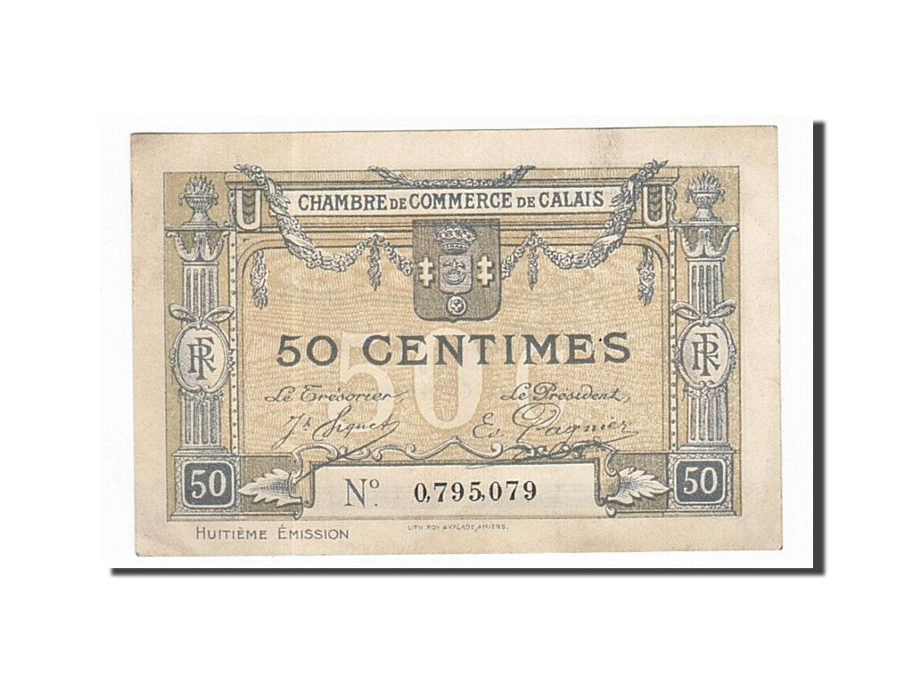 Frankreich, Calais, 50 Centimes, VZ, Pirot:36-42