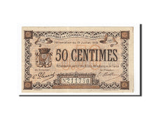 Banknote, Pirot:60-1, 50 Centimes, 1915, France, AU(50-53), Granville