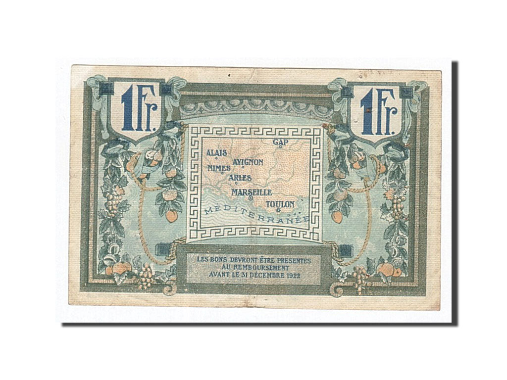 France, Marseille, 1 Franc, EF(40-45), Pirot:102-4
