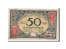Banknote, Pirot:91-4, 50 Centimes, 1917, France, AU(55-58), Nice