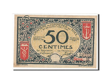 Banconote, Pirot:91-4, SPL-, Nice, 50 Centimes, 1917, Francia